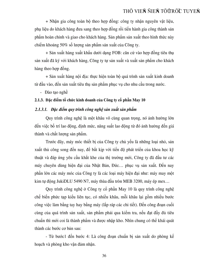 image for page Hoàn thiện công tác kế toán thành phẩm và tiêu thụ thành phẩm tại Công ty cổ phần May 10