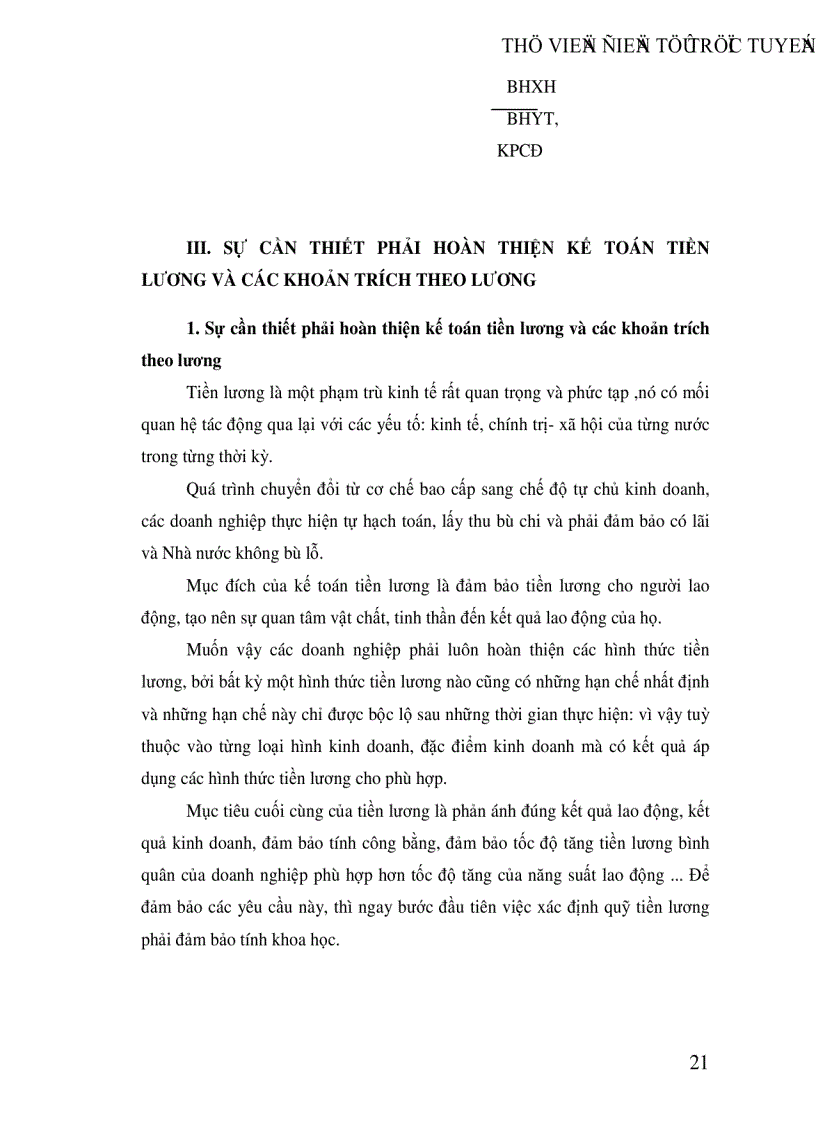 image for page Hoàn thiện kế toán tiền lương và các khoản trích theo lương tại công ty cầu I Thăng Long