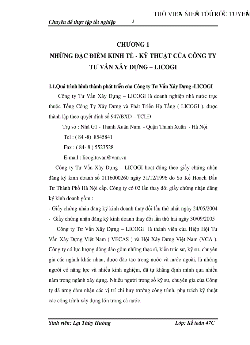 image for page Hoàn thiện kế toán tiền lương và các khoản trích theo lương tại Công ty Tư Vấn Xây Dựng LICOGI