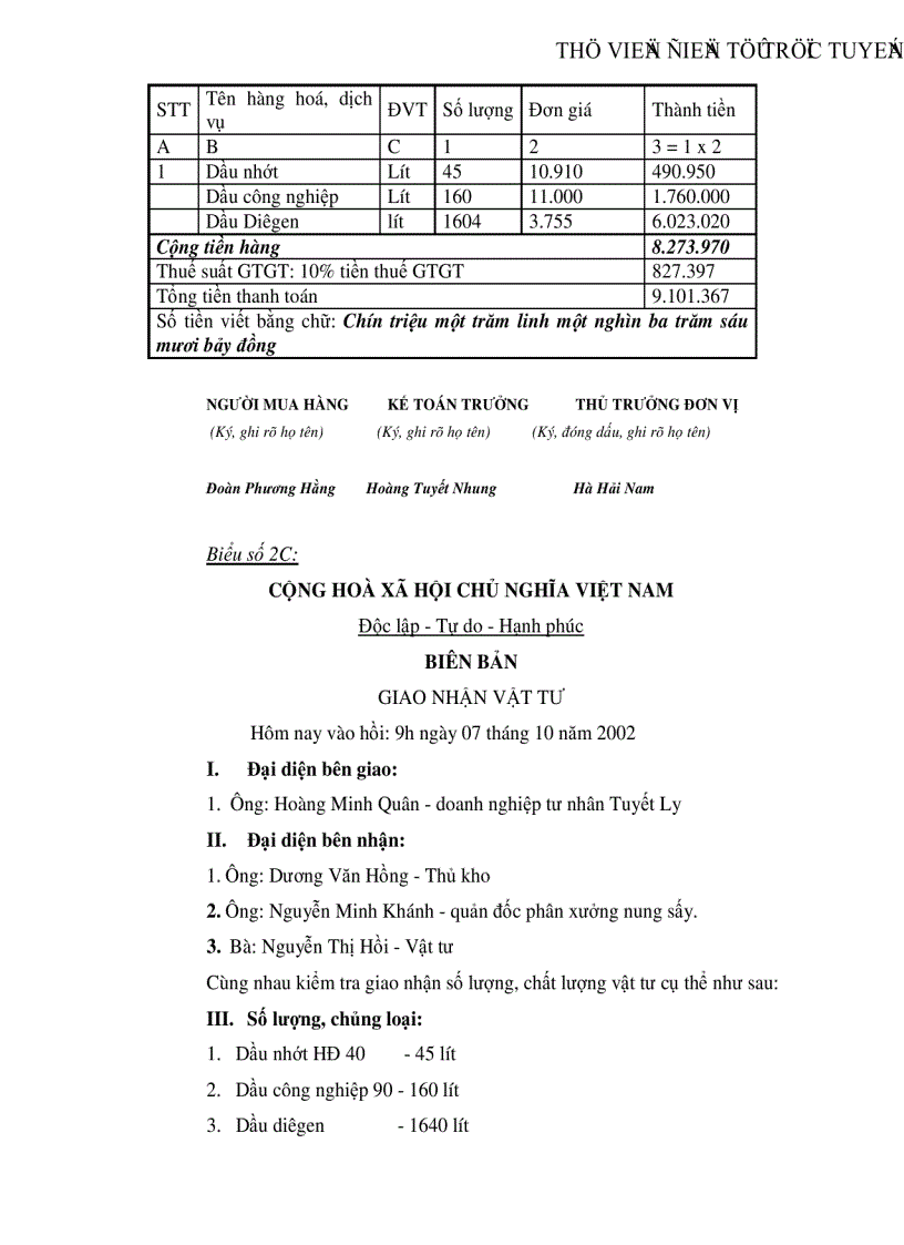 image for page Tổ chức công tác kế toán vật liệu và công cụ dụng cụ tại Xí nghiệp gạch ngói Hồng Thái