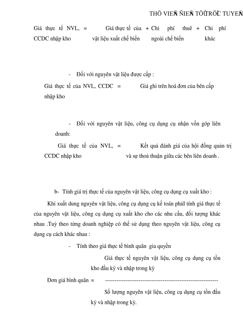 image for page Phương hướng hoàn thiện tổ chức công tác hạch toán nguyên vật liệu công cụ ở Công ty mây tre Hà Nội