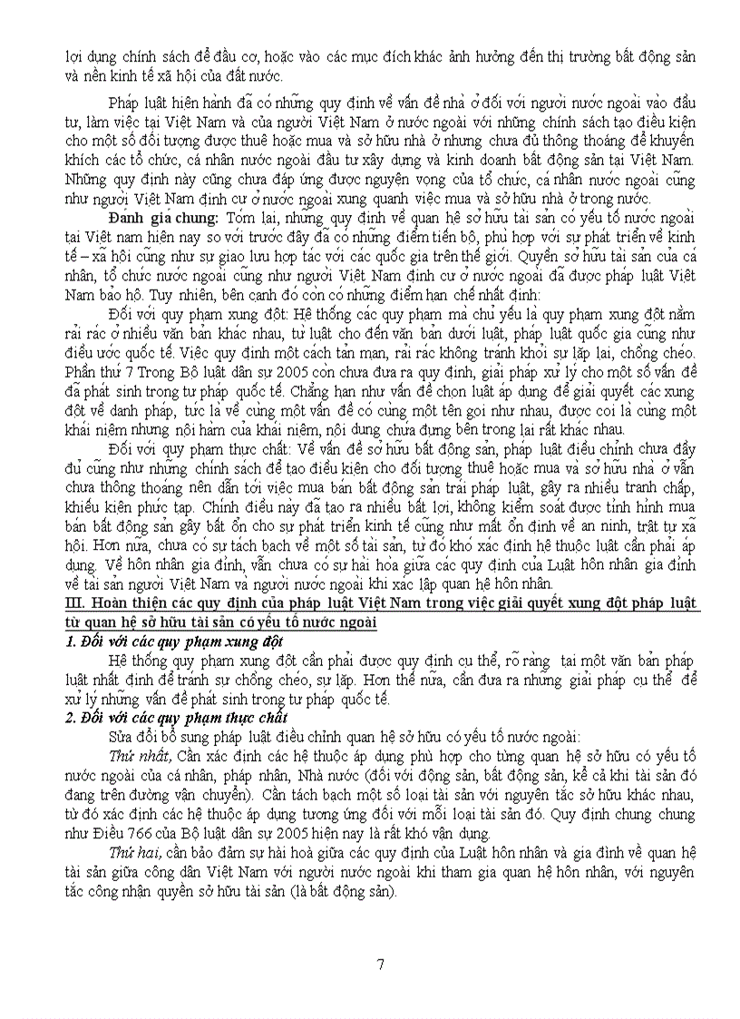 image for page Bình luận quy định hiện hành của pháp luật Việt Nam trong việc giải quyết các xung đột pháp luật từ quan hệ sở hữu tài sản có yếu tố nước ngoài