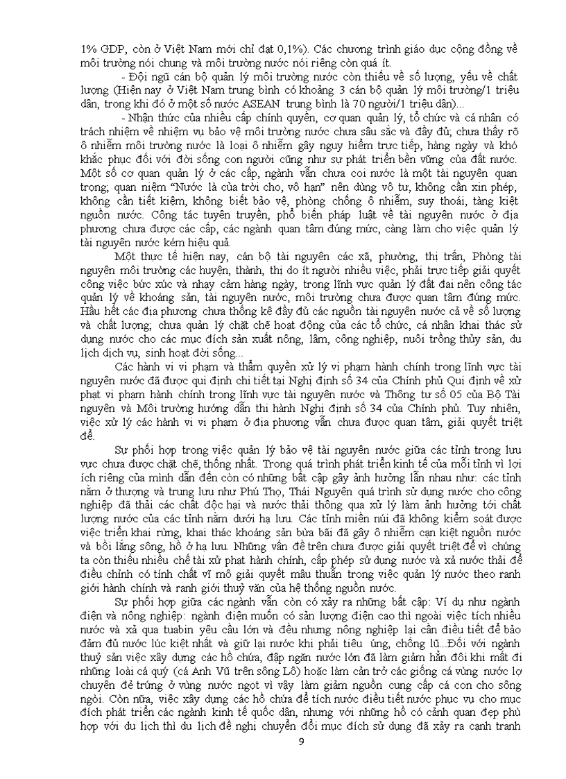 image for page Đánh giá thực trạng pháp luật về kiểm soát ô nhiễm và suy thoái tài nguyên nước ở Việt Nam