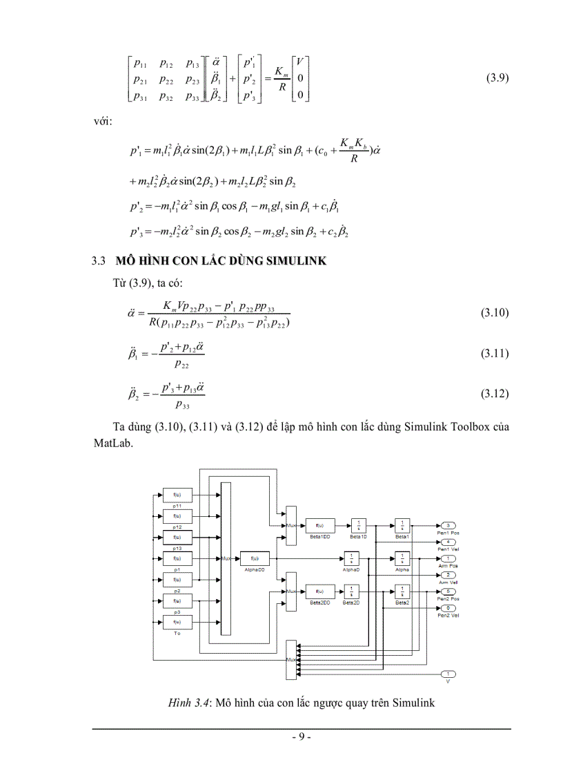 image for page Nghiên cứu thuật toán mờ điều khiển con lắc ngược quay