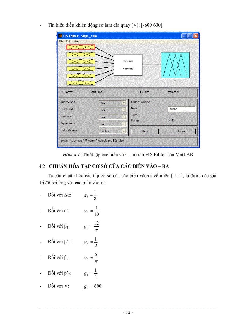 image for page Nghiên cứu thuật toán mờ điều khiển con lắc ngược quay