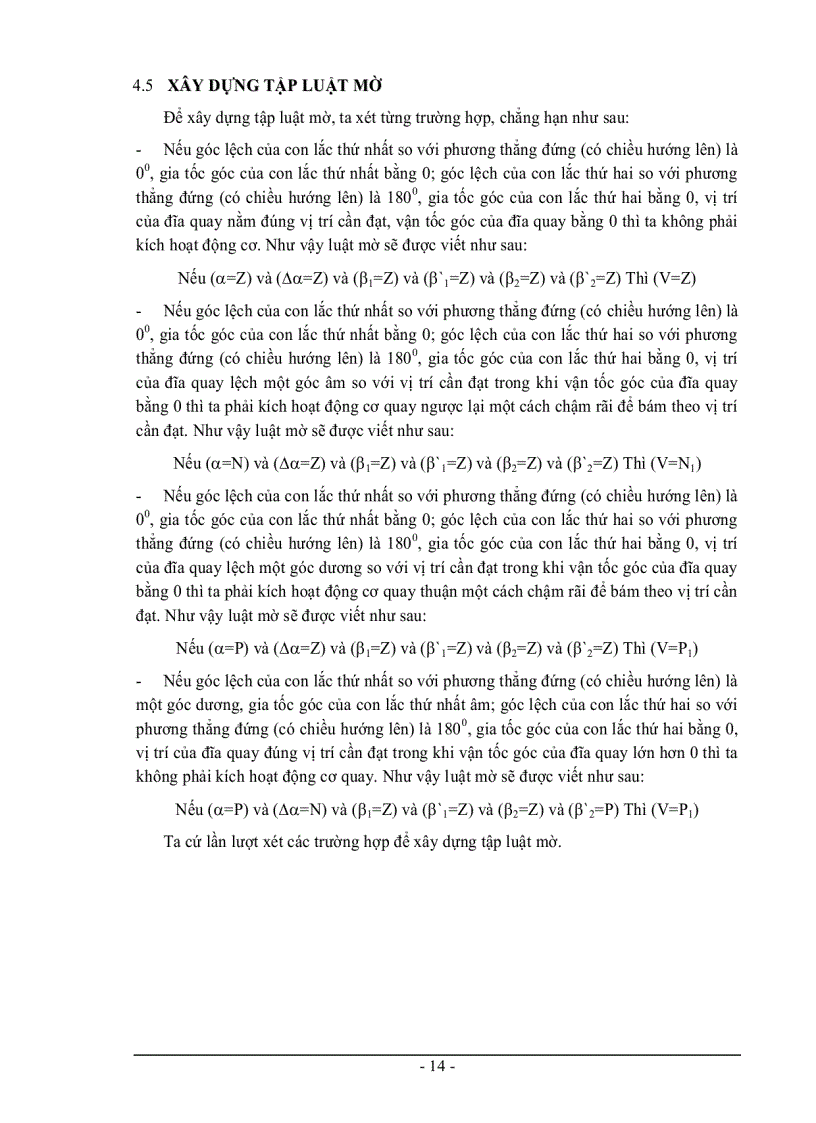 image for page Nghiên cứu thuật toán mờ điều khiển con lắc ngược quay