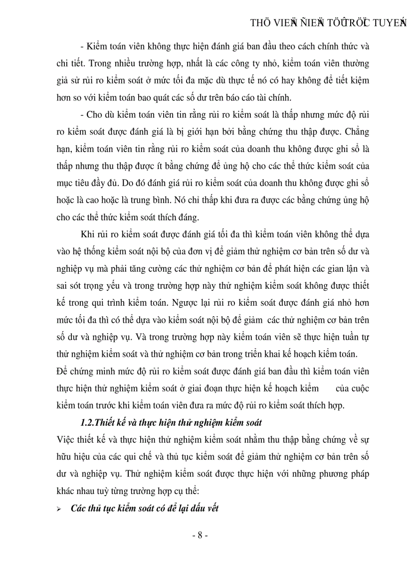 image for page Đánh giá rủi ro kiểm soát và tác động của đánh giá rủi ro kiểm soát đến lựa chọn phương pháp kiểm toán