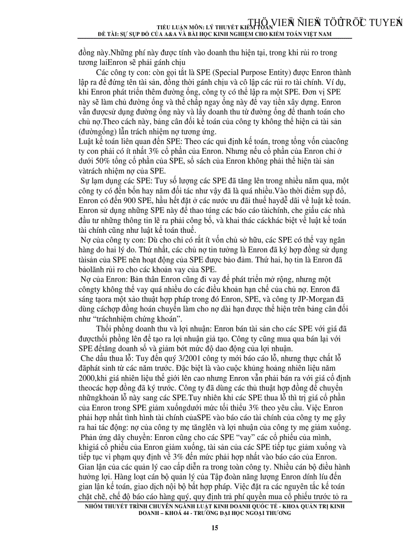 image for page Sự sụp đổ của A A và bài học kinh nghiệm cho kiểm toán việt nam