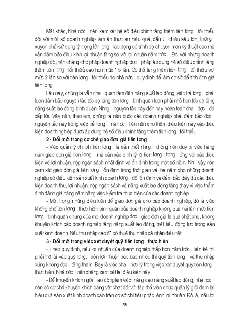 image for page Hoàn thiện cơ chế quản lý tiền lương thu nhập trong các doanh nghiệp Nhà nước