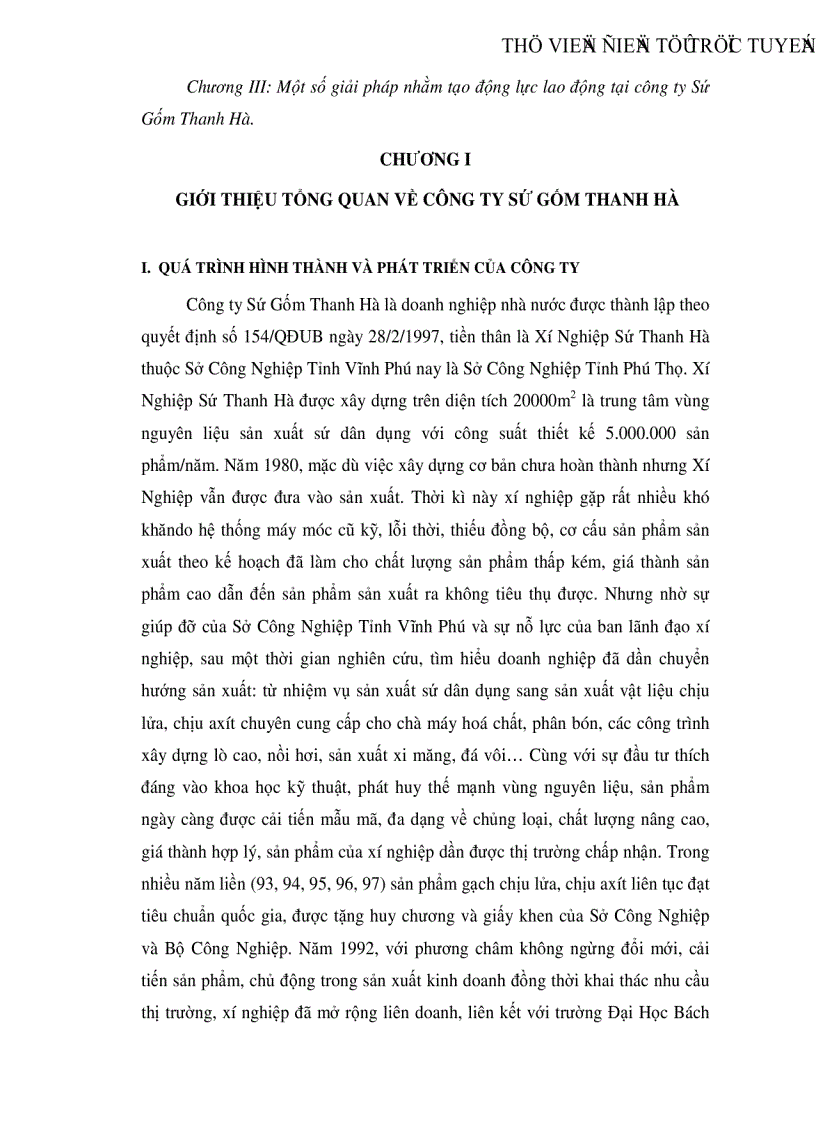 image for page Một số giải pháp nhằm tạo động lực cho người lao động tại công ty Sứ Gốm Thanh Hà