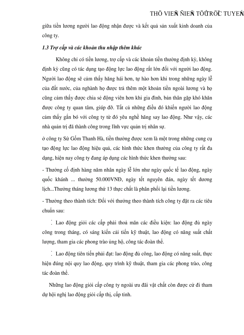 image for page Một số giải pháp nhằm tạo động lực cho người lao động tại công ty Sứ Gốm Thanh Hà
