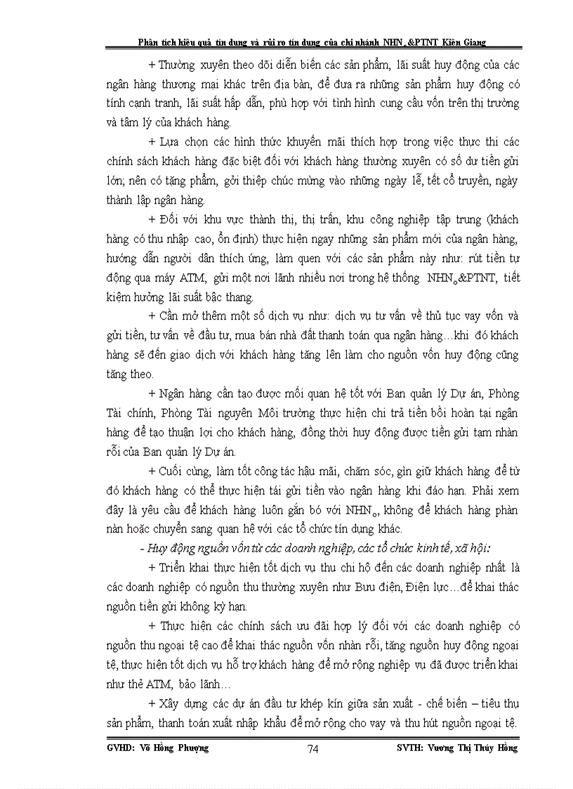 image for page Phân tích hiệu quả tín dụng và rủi ro tín dụng của chi nhánh NHNo PTNT Kiên Giang