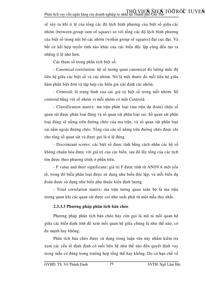 image for page Phân tích thực trạng của khu vực doanh nghiệp tư nhân và các yếu tố ảnh hưởng đến quyết định sử dụng tín dụng ngân hàng của những doanh nghiệp này tại Thành phố Cần Thơ