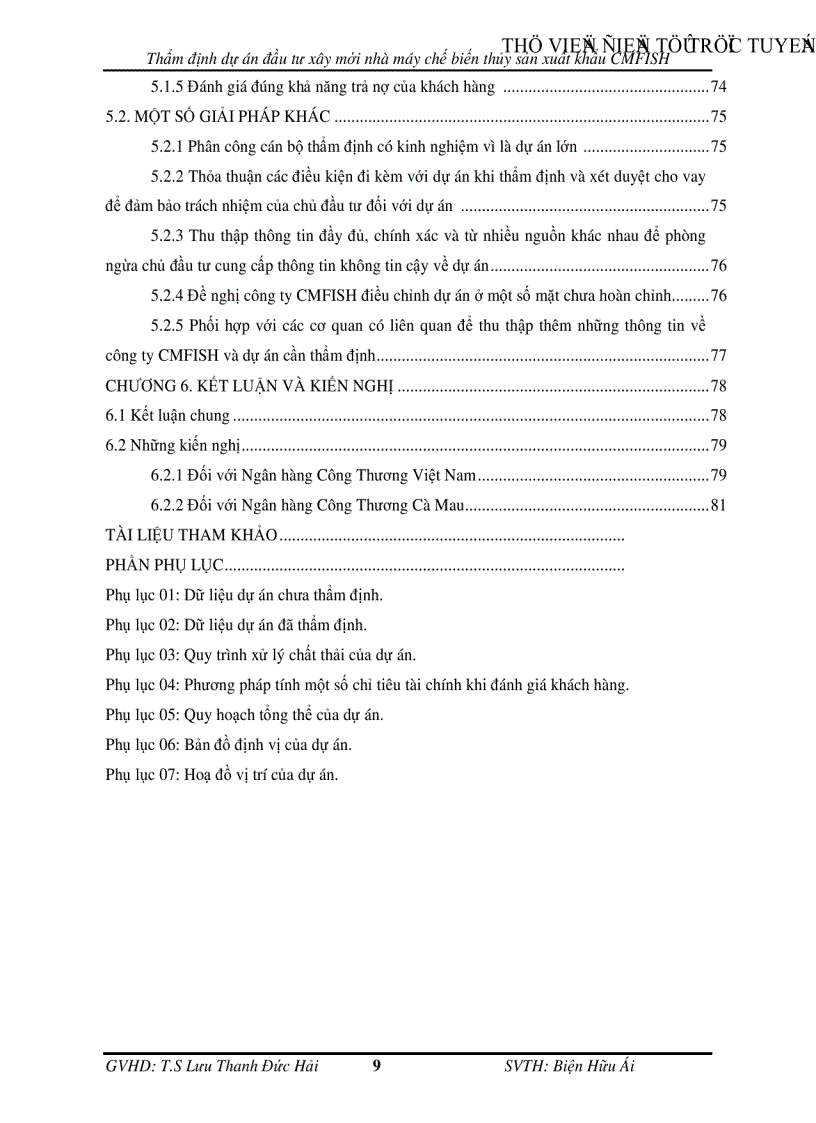 image for page Thẩm định dự án đầu tư xây mới nhà máy chế biến thủy sản xuất khẩu CMFISH tại Ngân hàng Công Thương chi nhánh tỉnh Cà Mau