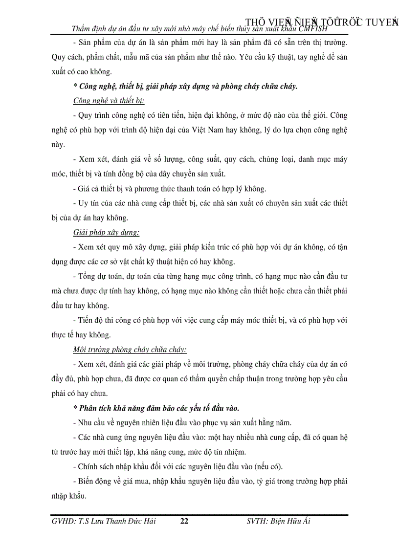 image for page Thẩm định dự án đầu tư xây mới nhà máy chế biến thủy sản xuất khẩu CMFISH tại Ngân hàng Công Thương chi nhánh tỉnh Cà Mau