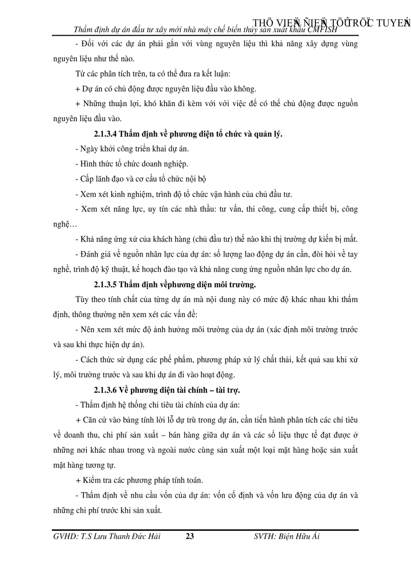 image for page Thẩm định dự án đầu tư xây mới nhà máy chế biến thủy sản xuất khẩu CMFISH tại Ngân hàng Công Thương chi nhánh tỉnh Cà Mau