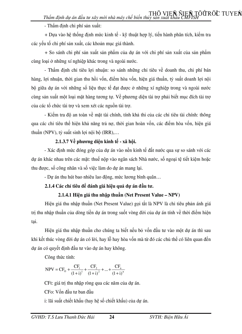 image for page Thẩm định dự án đầu tư xây mới nhà máy chế biến thủy sản xuất khẩu CMFISH tại Ngân hàng Công Thương chi nhánh tỉnh Cà Mau