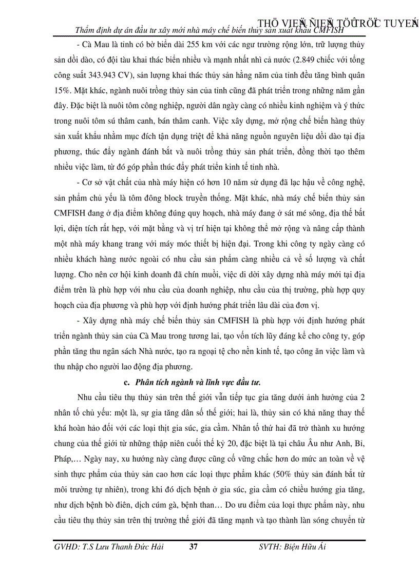 image for page Thẩm định dự án đầu tư xây mới nhà máy chế biến thủy sản xuất khẩu CMFISH tại Ngân hàng Công Thương chi nhánh tỉnh Cà Mau