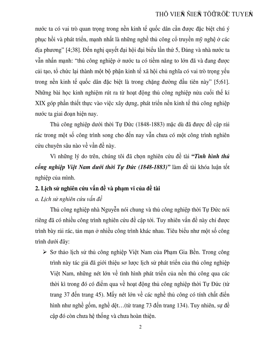 image for page Tình hình thủ cổng nghiệp Việt Nam dưới thời Tự Đức 1848 1883