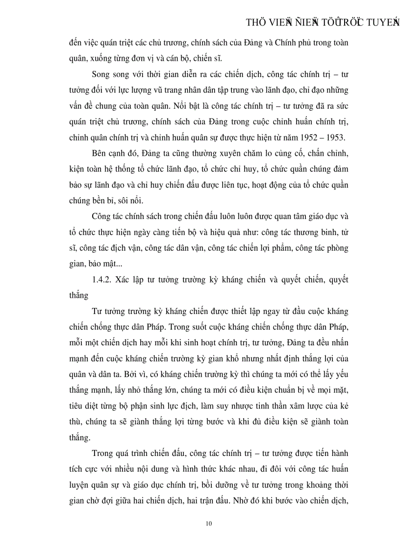 image for page Công tác chính trị tư tưởng của Đảng đối với lực lượng vũ trang nhân dân từ năm 1950 đến năm 1954