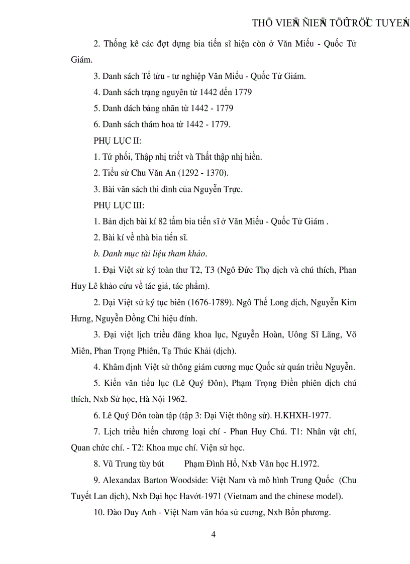 image for page Đánh giá nguồn sử liệu trong luận văn Văn Miếu Quốc Tử Giám với chế độ học hành thi cử thời Lê 1428 1788