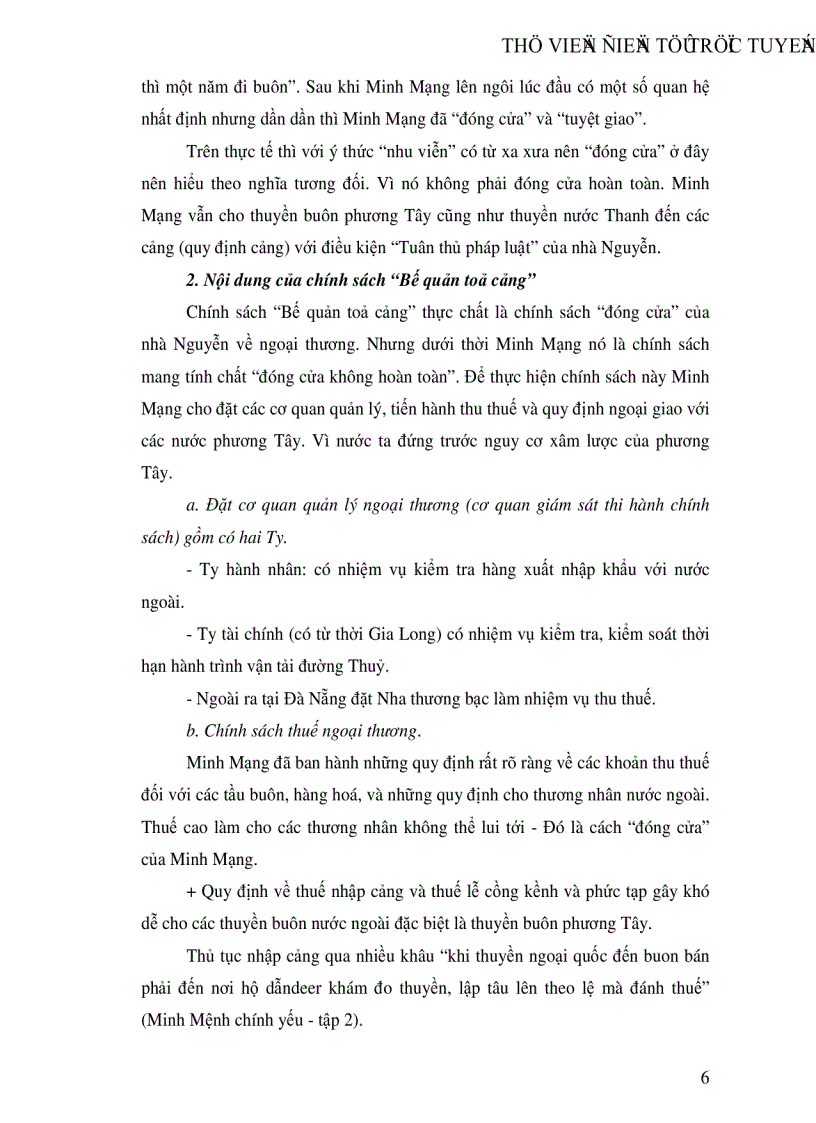 image for page Sự hình thành và tác động của chính sách Bế quan tỏa cảng dưới triều Minh Mạng