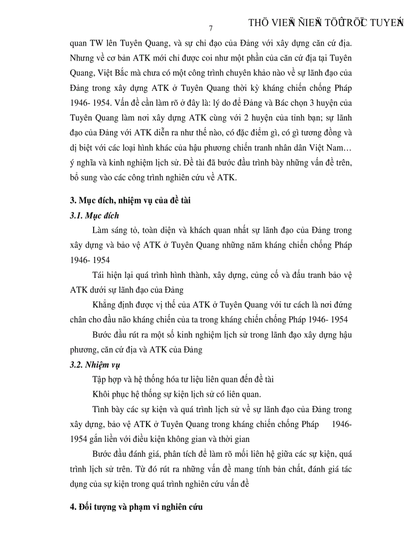 image for page Đảng lãnh đạo xây dựng ATK ở Tuyên Quang trong kháng chiến chống thực dân Pháp 1946 1954