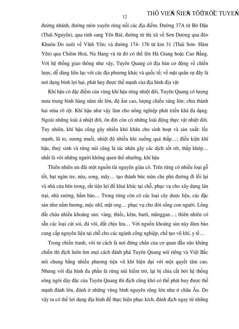 image for page Đảng lãnh đạo xây dựng ATK ở Tuyên Quang trong kháng chiến chống thực dân Pháp 1946 1954