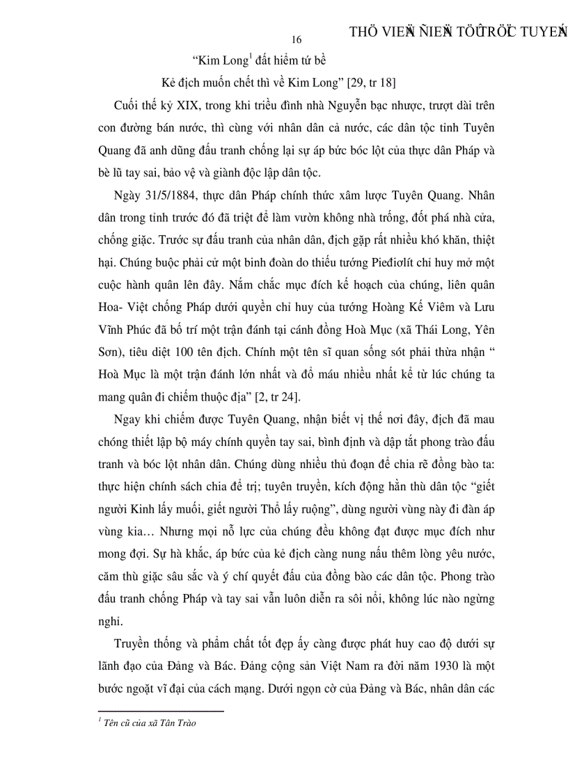 image for page Đảng lãnh đạo xây dựng ATK ở Tuyên Quang trong kháng chiến chống thực dân Pháp 1946 1954