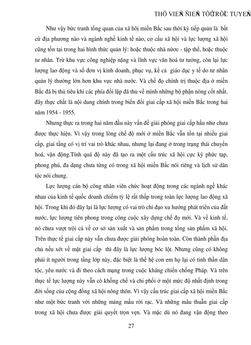 image for page Biến đổi cơ cấu kinh tế xã hội miền Bắc thời kỳ 1954 1960