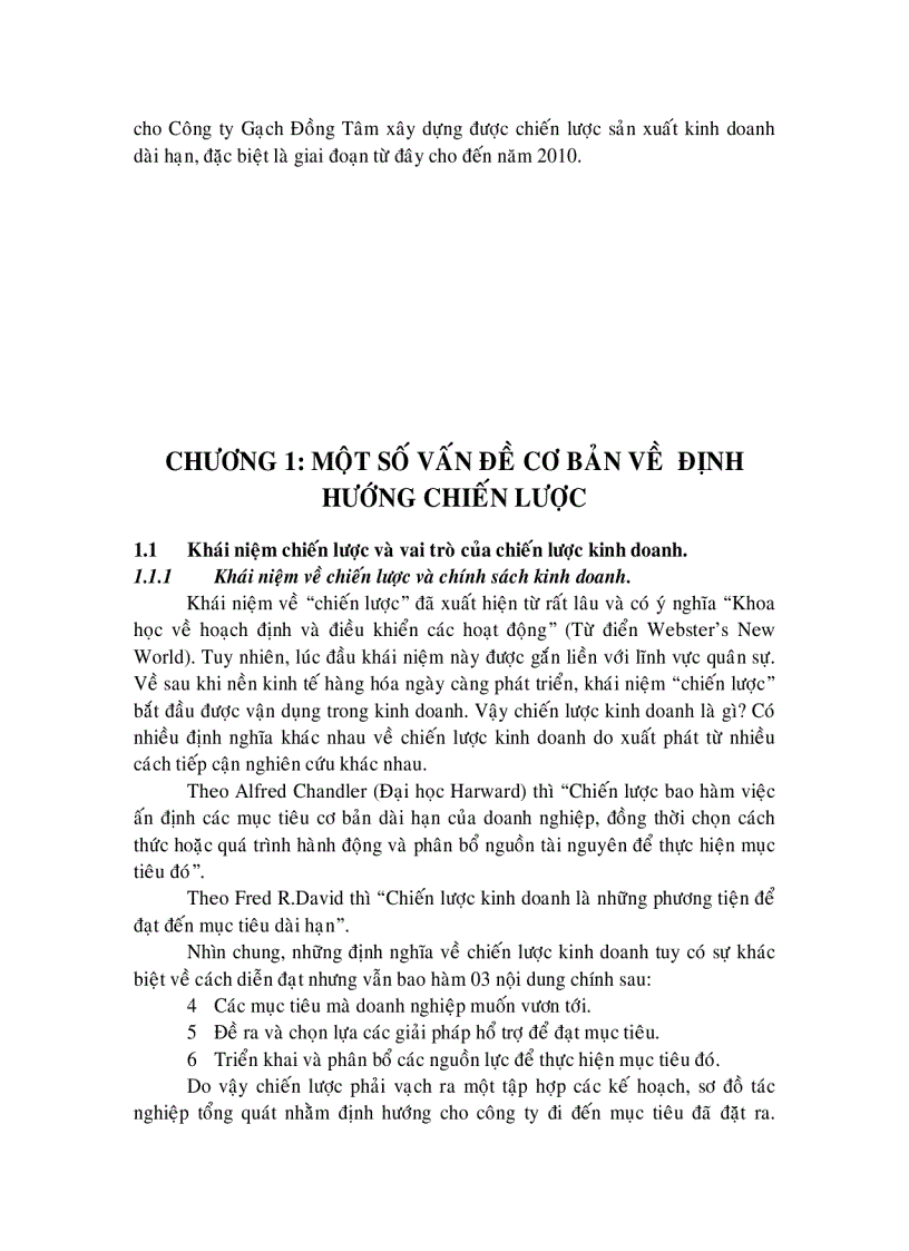 image for page Định hướng chiến lược phát triển công ty gạch đồng tâm đến năm 2010