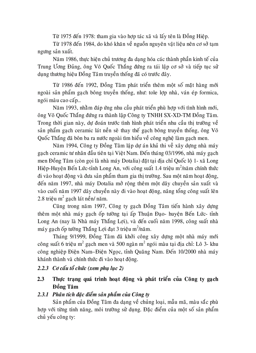image for page Định hướng chiến lược phát triển công ty gạch đồng tâm đến năm 2010