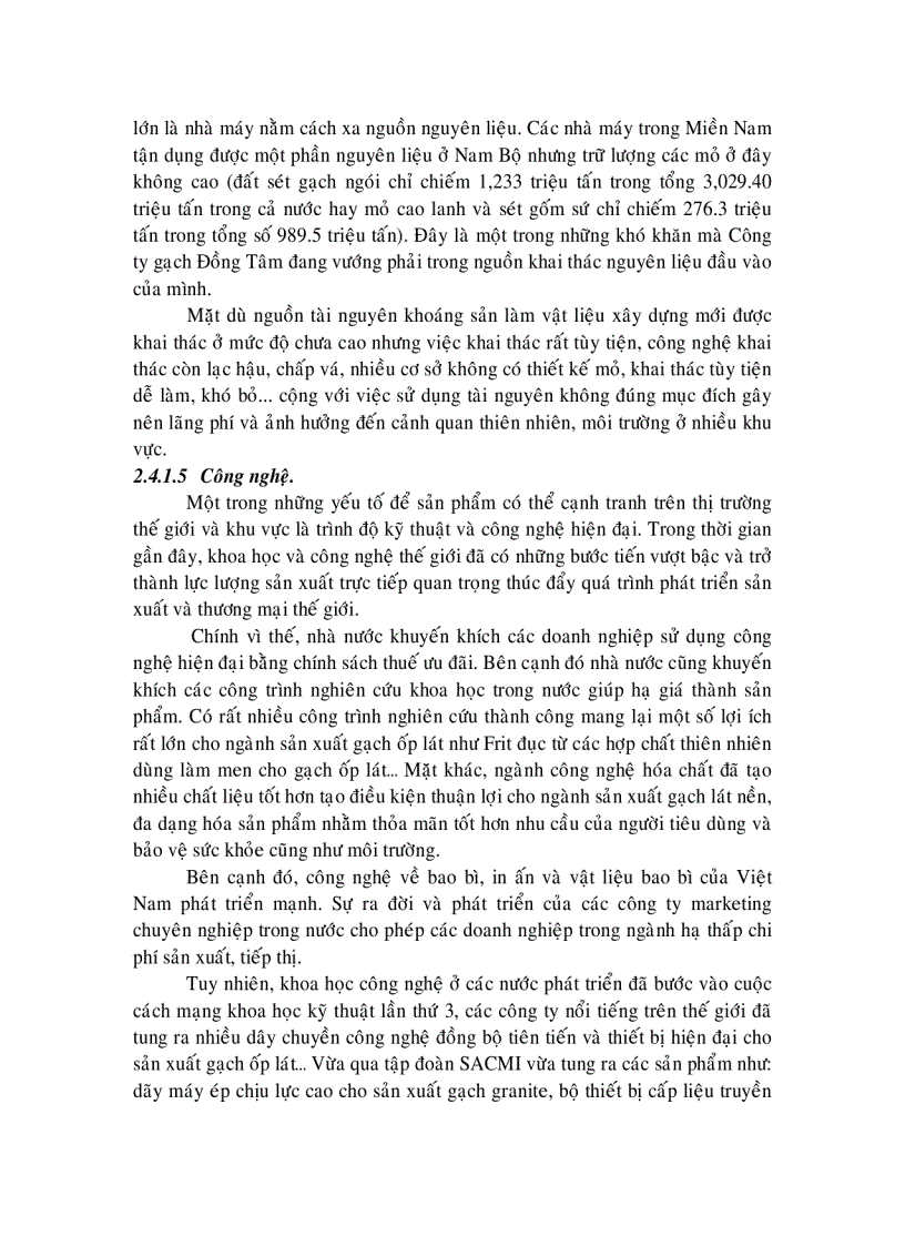 image for page Định hướng chiến lược phát triển công ty gạch đồng tâm đến năm 2010