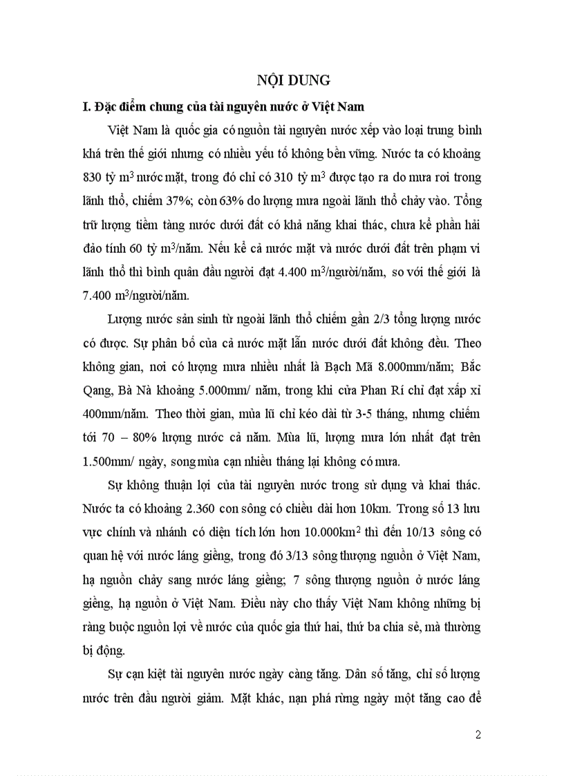 image for page Tiểu luận Bảo vệ nguồn tài nguyên nước