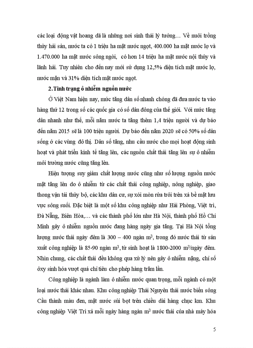 image for page Tiểu luận Bảo vệ nguồn tài nguyên nước