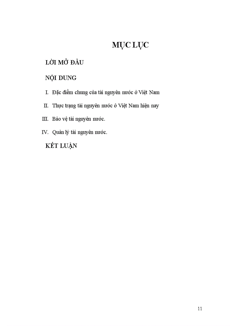 image for page Tiểu luận Bảo vệ nguồn tài nguyên nước