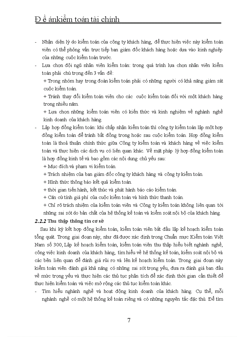 image for page Đề án môn học Trình tự tổ chức công tác kiểm toán