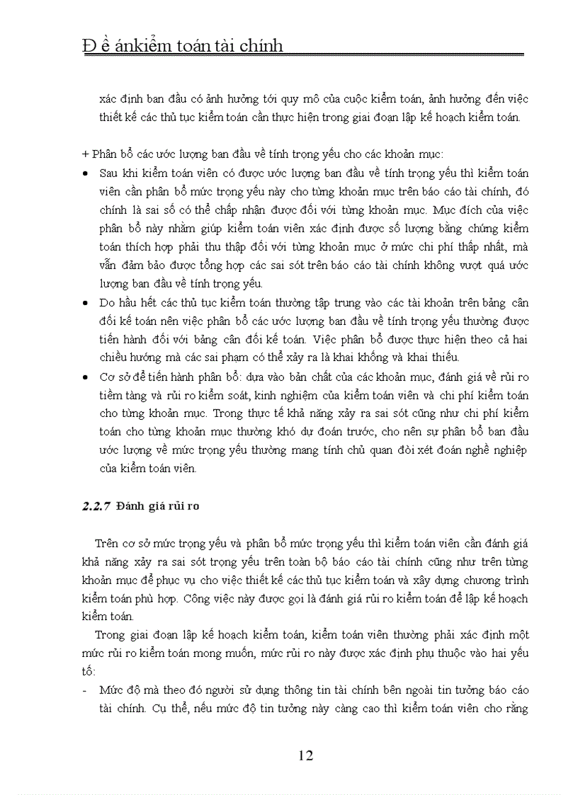 image for page Đề án môn học Trình tự tổ chức công tác kiểm toán