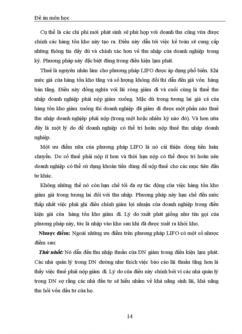 image for page Báo cáo Bàn về hệ thống nguyên tắc và phương pháp tính giá hàng tồn kho trong doanh nghiệp