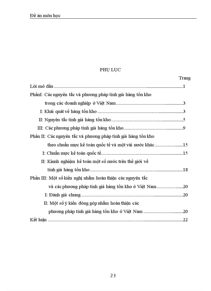 image for page Báo cáo Bàn về hệ thống nguyên tắc và phương pháp tính giá hàng tồn kho trong doanh nghiệp