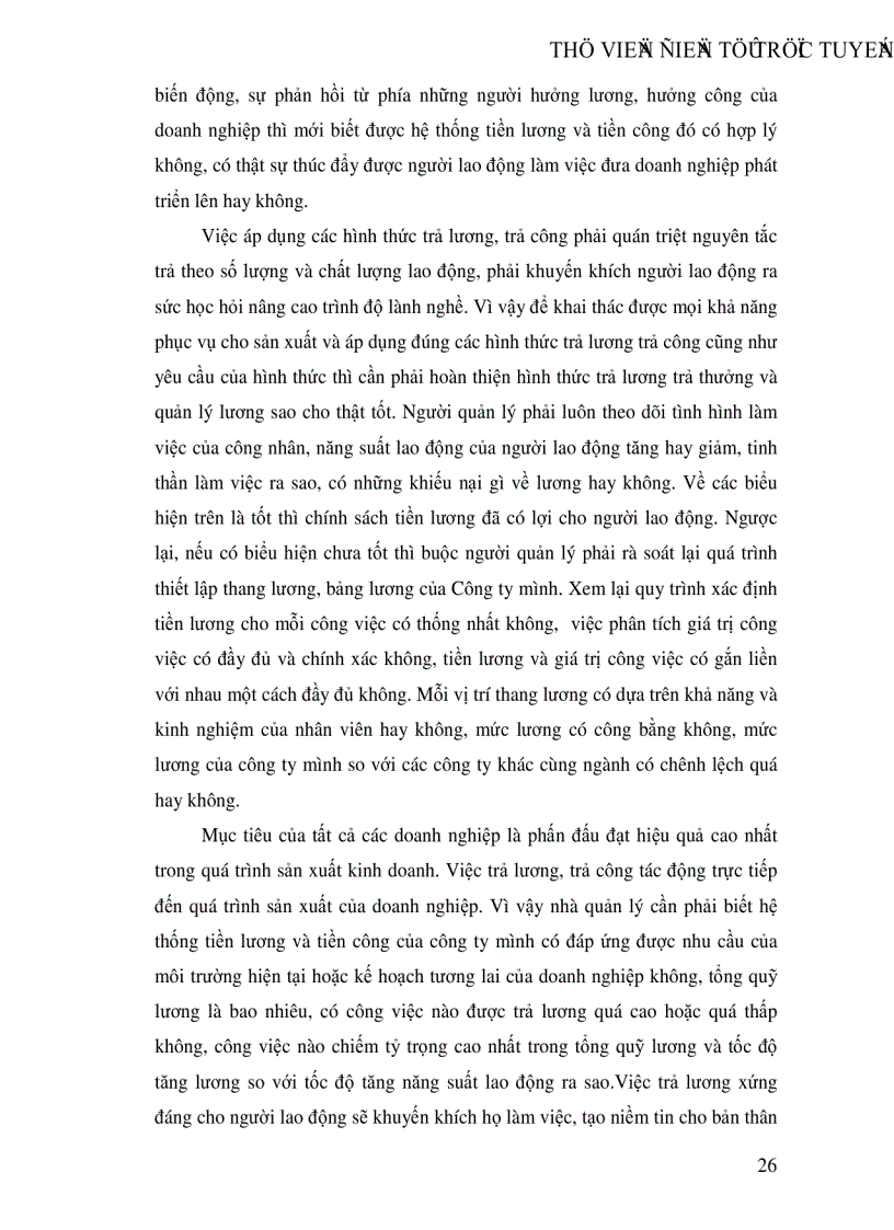 image for page Quản lý tiền lương và tiền công tại Công ty Khai thác công trình thuỷ lợi La Khê thực trạng và giải pháp