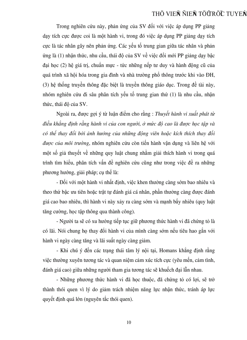 image for page Phản ứng của sinh viên trường ĐH KHXH NV đối với việc áp dụng phương pháp giảng dạy tích cực trong nhà trường hiện nay
