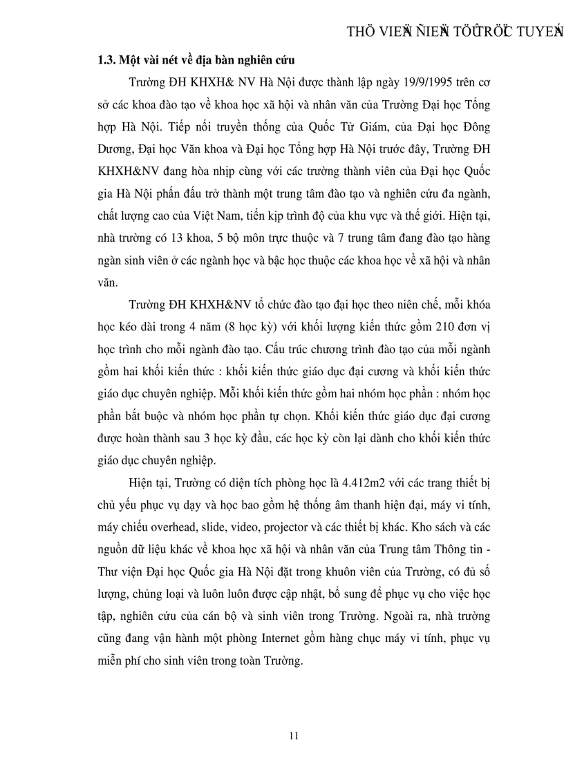 image for page Phản ứng của sinh viên trường ĐH KHXH NV đối với việc áp dụng phương pháp giảng dạy tích cực trong nhà trường hiện nay