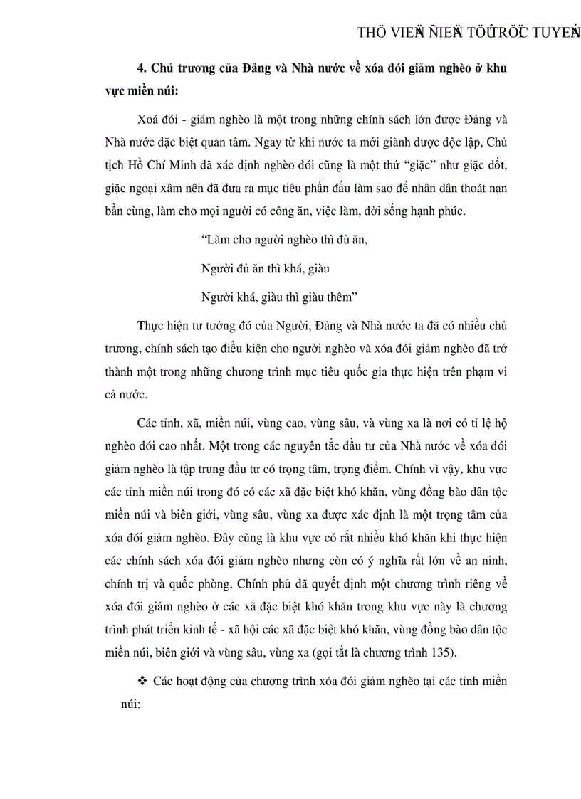 image for page Một số giải pháp xóa đói giảm nghèo ở các tỉnh miền núi phía Bắc