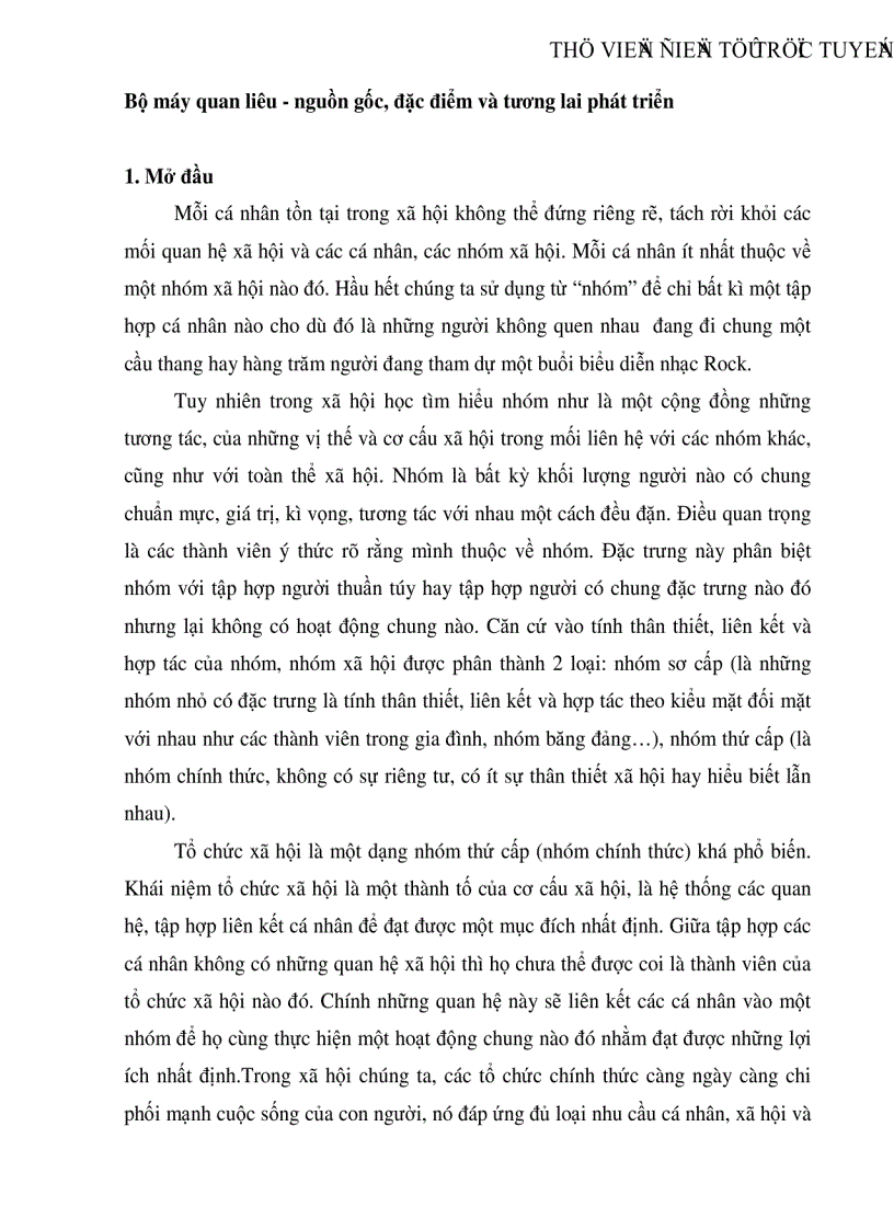 Bài giảng Quản lý công  Hệ thống quan liêu  Nguyễn Hữu Lam  TaiLieuHayvn