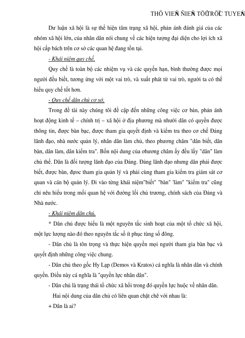 image for page Dư luận xã hội về việc thực hiện quy chế dân chủ