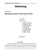 Bài tiểu luận marketing Marketing sản phẩm trà thảo mộc Dr Thanh