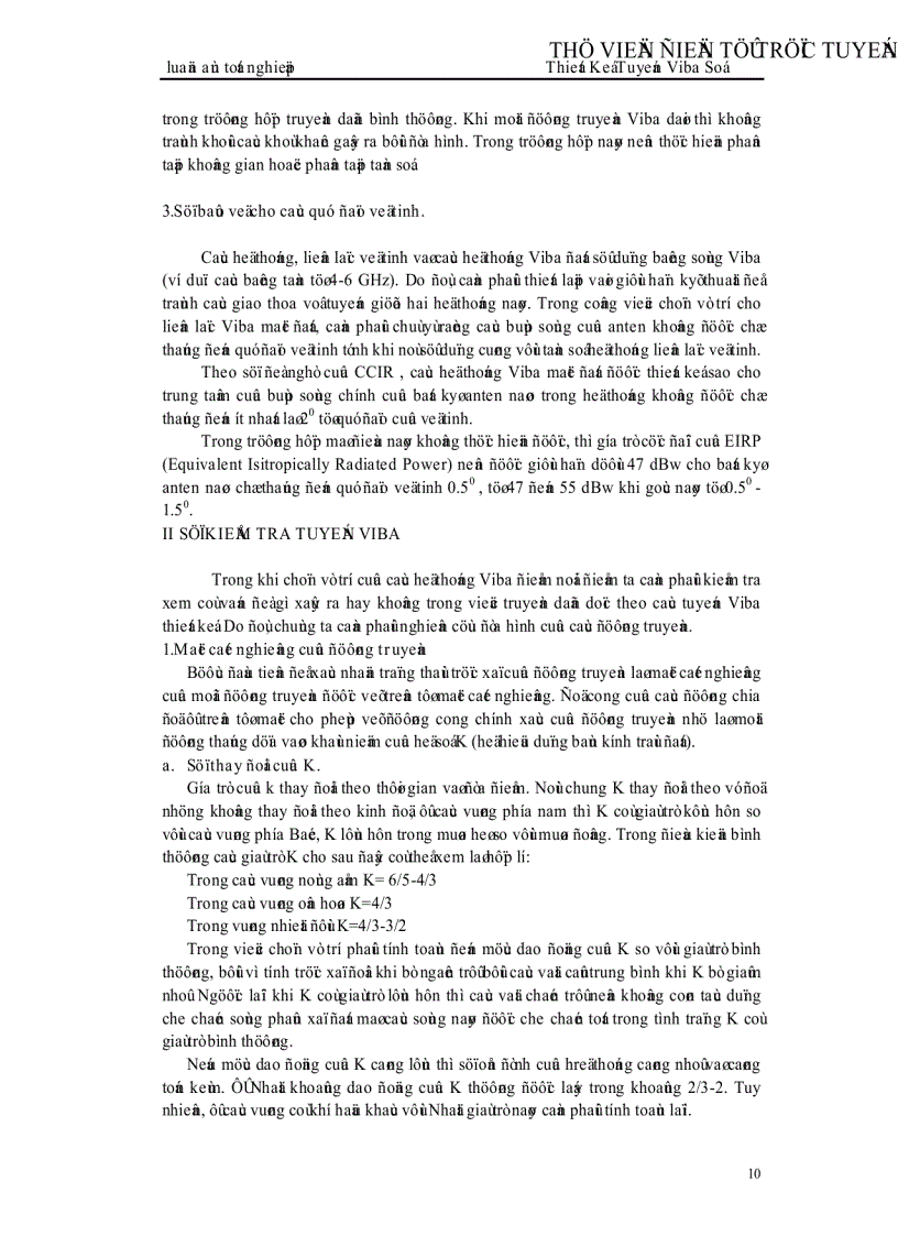 image for page Thiết kế tuyến Viba số