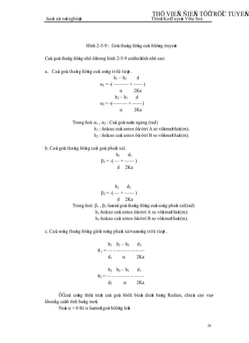 image for page Thiết kế tuyến Viba số