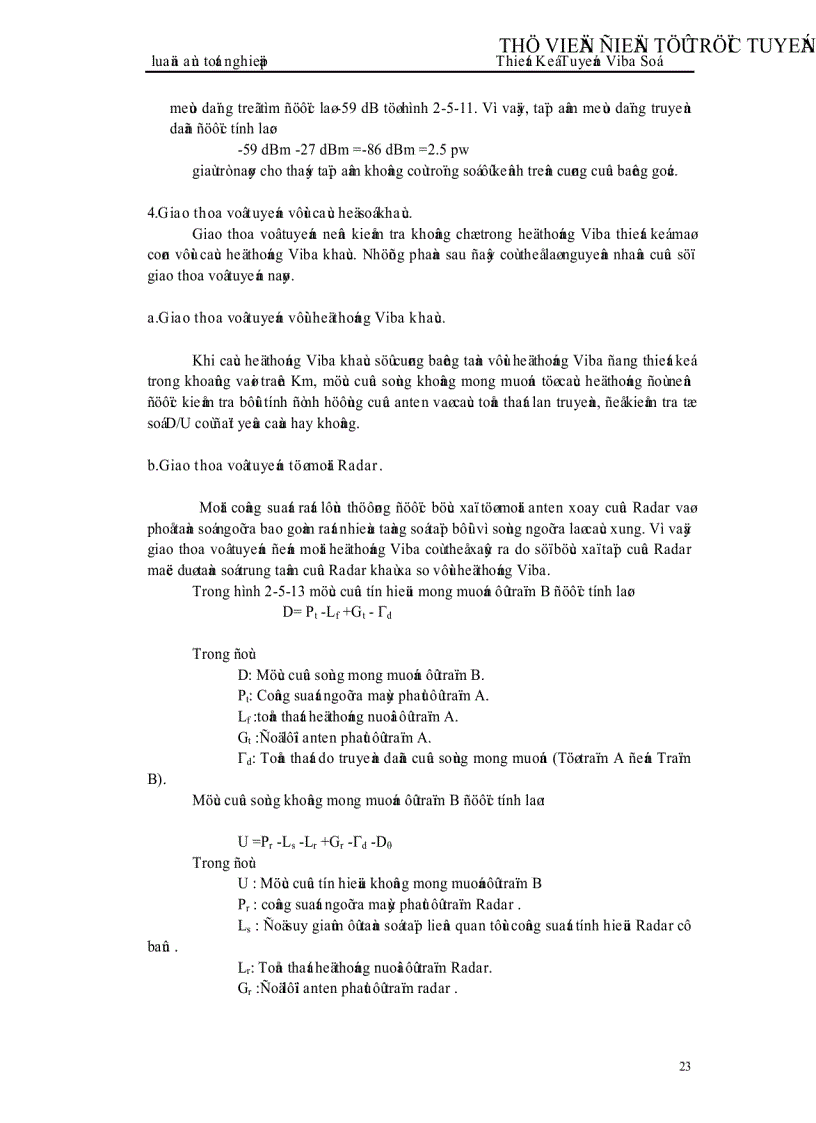 image for page Thiết kế tuyến Viba số